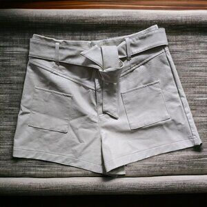 NWT OLIACEOUS Faux Leather Dress Shorts Size MED